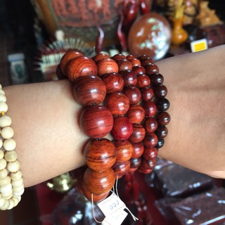 Combo vòng gỗ sưa hoàng đàn huyết Long