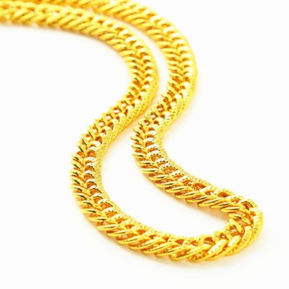 Dây chuyền nam dẹt T Mạ Vàng 18k