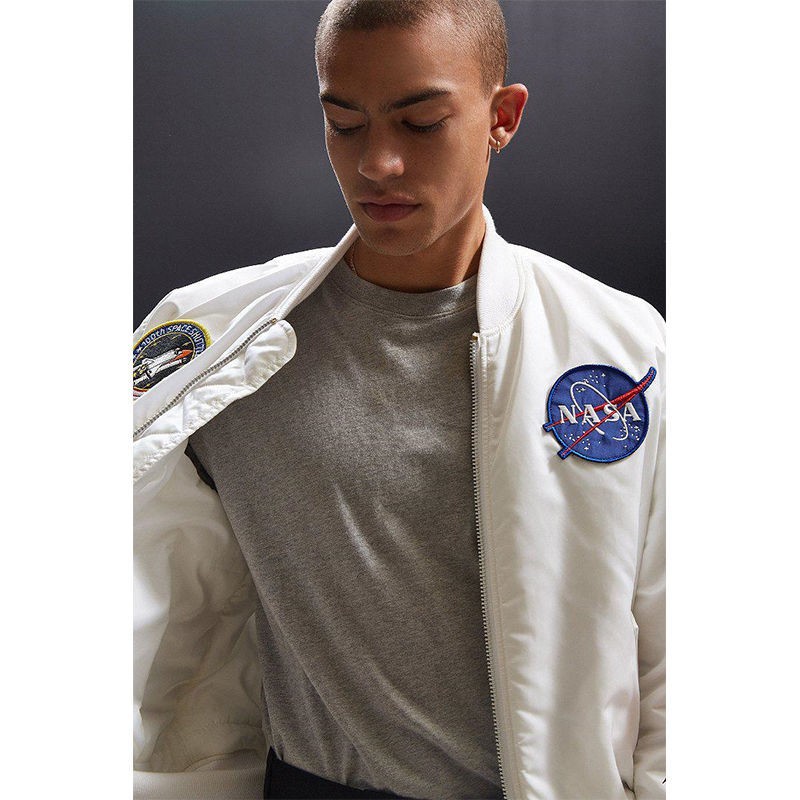 Áo Khoác bomber Thêu Chữ nasa Phong Cách Mỹ Thời Trang Xuân Thu 2021 Cho Nam Và Nữ