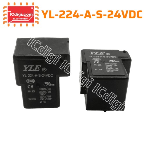 Relay Rơ le 12V-40A 5 Chân YL-224-A-S-24VDC