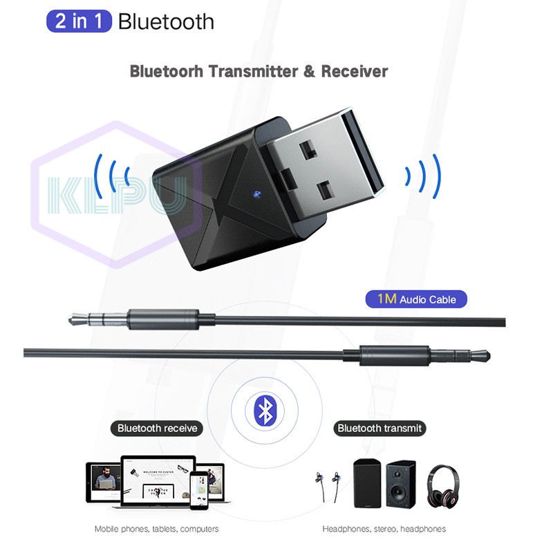 Bộ phát wifi không dây bluetooth 5.0 mini cho xe ô tô/TV