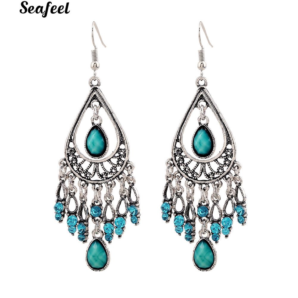 Khuyên tai nữ trang dáng dài tạo hình độc đáo