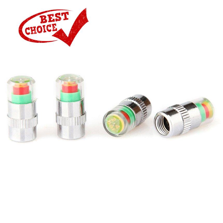 Bộ 4 nắp van cảnh báo áp suất lốp xe ô tô tiện lợi