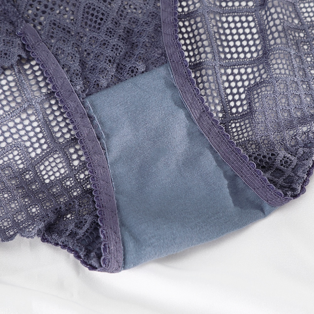 Quần lót Levao lưng vừa vải ren thoáng khí gợi cảm dành cho nữ