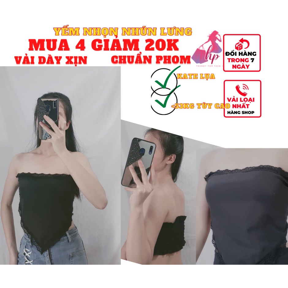 áo yếm croptop nữ ôm body tà nhọn nhún hở lưng  màu trắng đen sexy kiểu hàn quốc thời trang