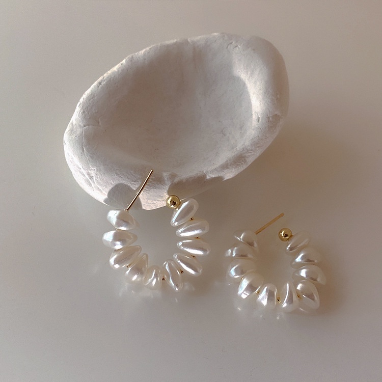 Bông Tai Đính Ngọc Trai Đơn Giản Độc Đáo Thời Trang Hàn Quốc 2022