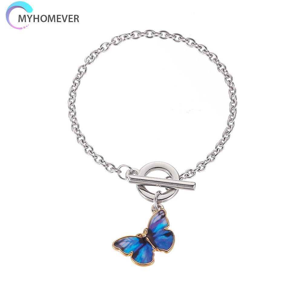 Vòng Tay Mặt Hình Bướm Đơn Giản Dành Cho Nữ