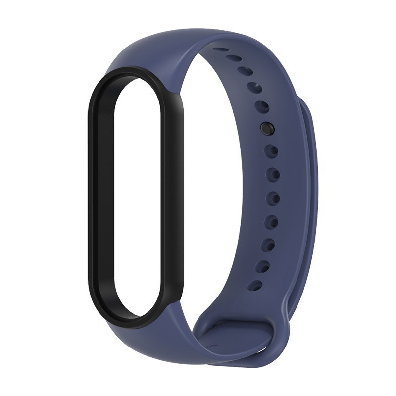 Dây thay cao su viền đen Mi band 5/6 chính hãng Mijobs
