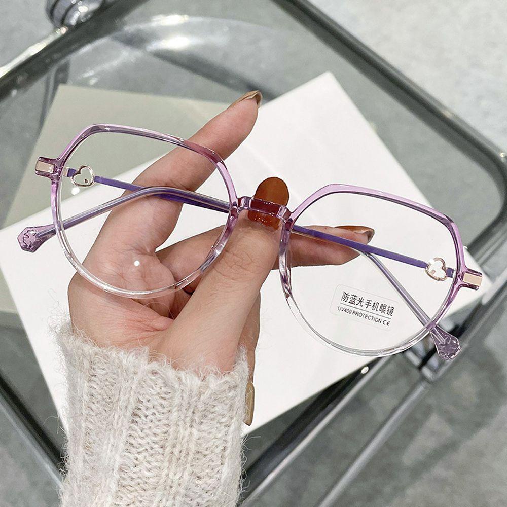 Kính Chống Ánh Sáng Xanh Hình Trái Tim Thời Trang Phong Cách Cổ Điển WMES15H Dành Cho Bạn Nữ