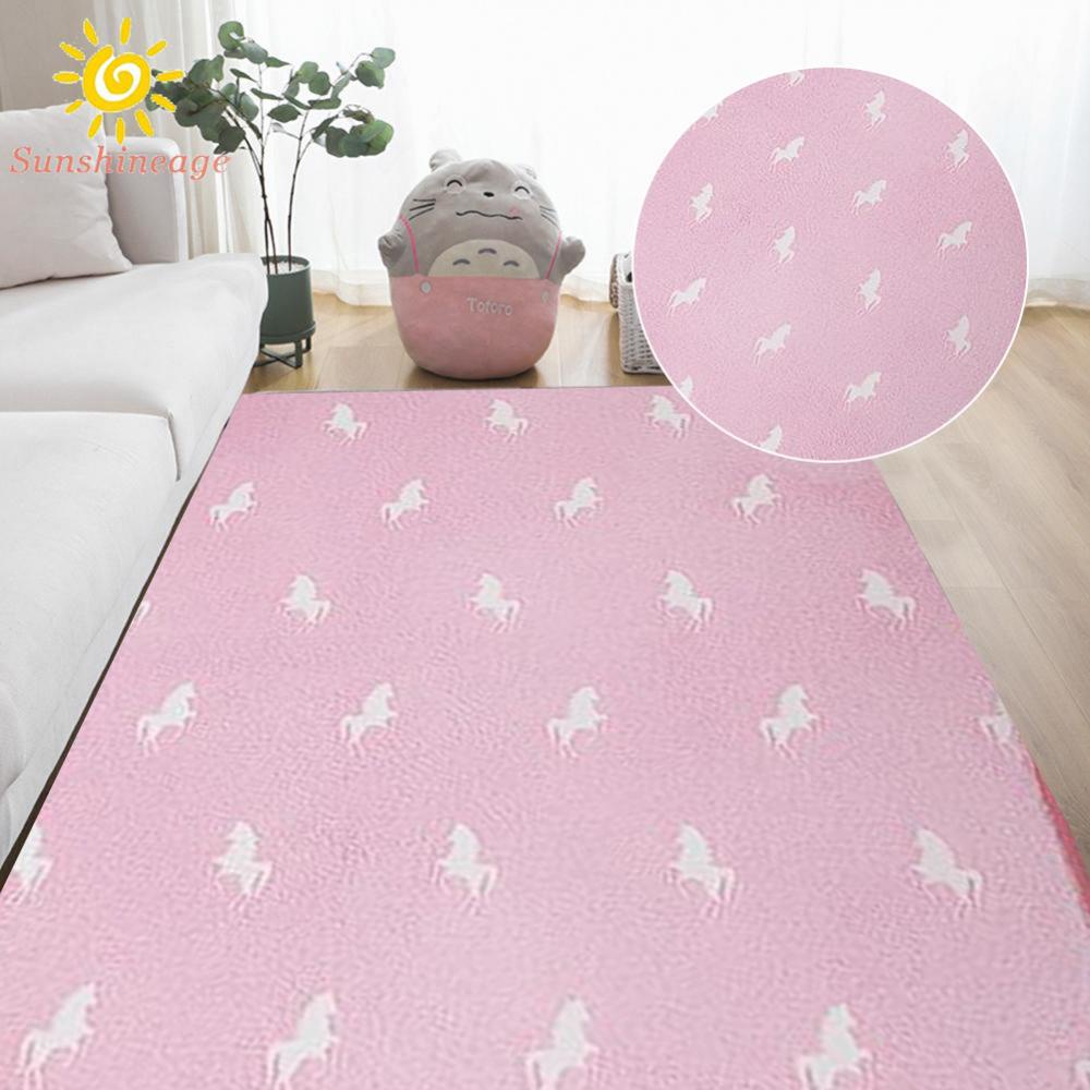 1 * Thảm Lông Mềm Phát Sáng Trong Tối Dùng Cho Phòng Ngủ Của Trẻ
