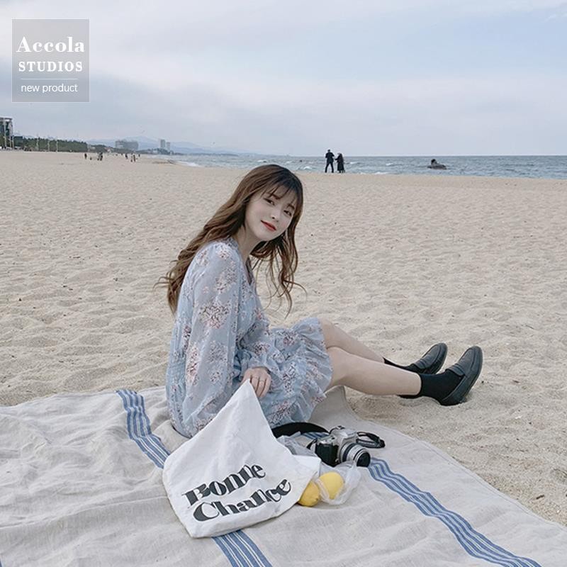 Váy Hoa Nhí Đầm Voan Dáng Dài đẹp dễ thương dáng xòe có lớp lót Quảng Châu kozoda d14 | BigBuy360 - bigbuy360.vn