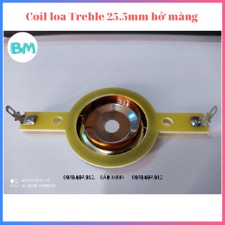 Bộ 5 cái côn càng loa treble 25.5mm loại thủng màng - coil loa treble 250 - 255homang