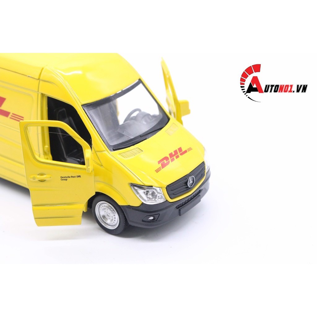 MÔ HÌNH MERCEDES BENZ DHL SPINTER YELLOW 1:36 ALLOY 3944