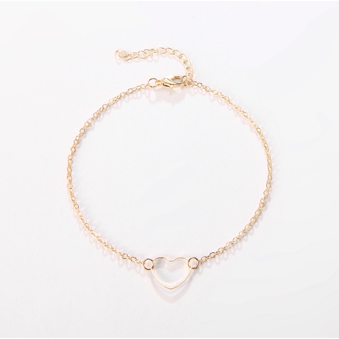 📛 RẺ VÔ ĐỊCH 📛 Vòng tay trái tim kim loại đơn giản hot trend phong cách hàn quốc