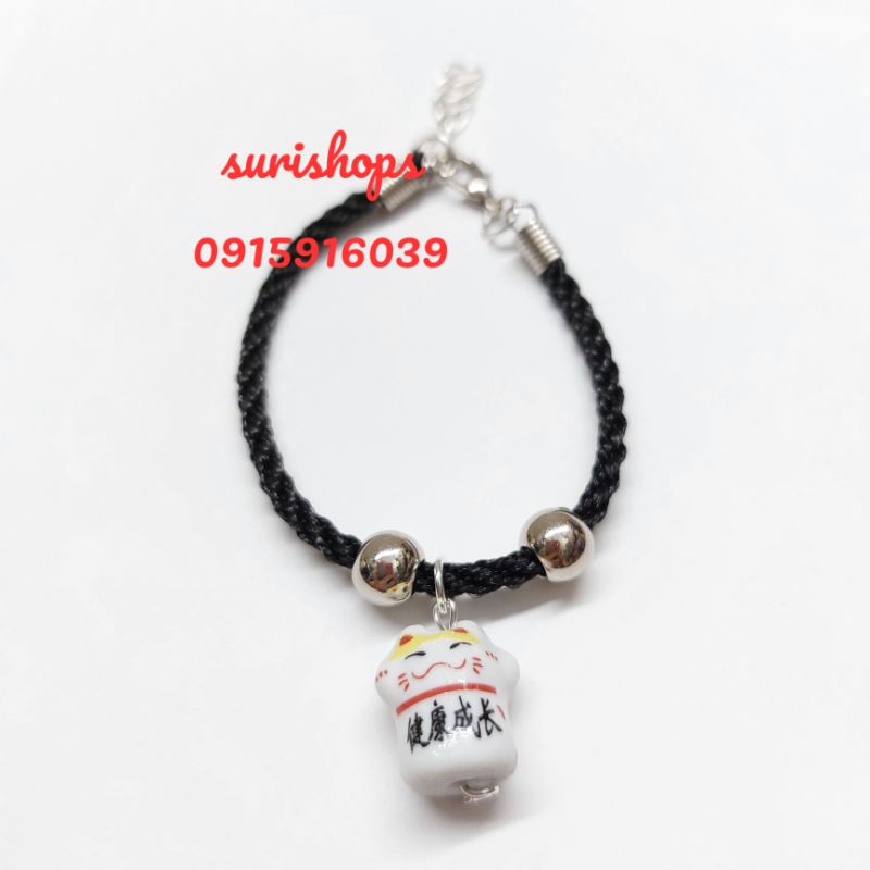 Vòng đỏ may mắn mix mèo thần tài, chỉ đỏ may mắn