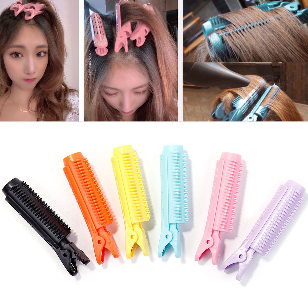 Bộ 6 Lô Uốn Tóc Xoăn Gợn Sóng Tự Nhiên Chuyên Nghiệp Monja
