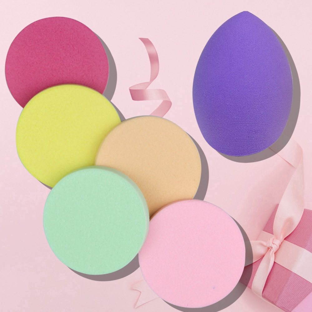 Set 6 bông mút trang điểm tán kem nền chuyên nghiệp tiện dụng | BigBuy360 - bigbuy360.vn