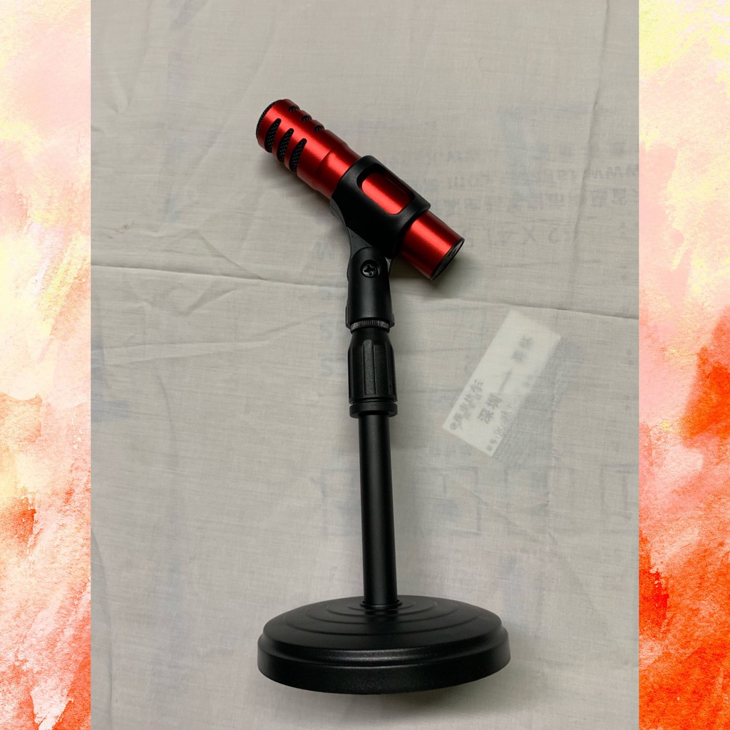 Chân Đế Micro Đứng Để Bàn Microphone Stand đế gang bọc nhựa kẹp nhựa