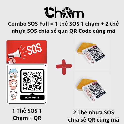 Thẻ SOS 1 chạm - chia sẻ thông tin nhanh 1 chạm