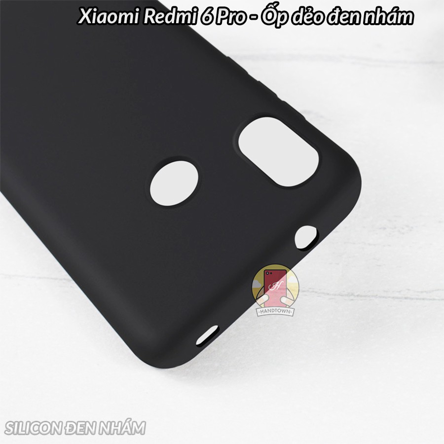 Ốp lưng Xiaomi Redmi 6 Pro dẻo đen nhám