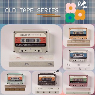 WASHI TAPE băng keo dán hình cuộn cassette Vintage