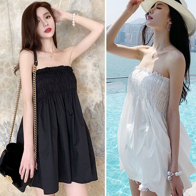 Đầm sát nách ôm sát phong cách retro
