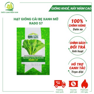 Hạt giống cải bẹ xanh mỡ RADO 57 (20g) | Giống Khoẻ, Tỉ Lệ Nảy Mầm Đến 90%, Có Hỗ Trợ Trồng Rau Tại Nhà