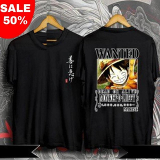⚡ siêu sale 50% ⚡áo thun tay lỡ one piece đen trắng, áo tay lỡ luffy, áo one piece đẹp.