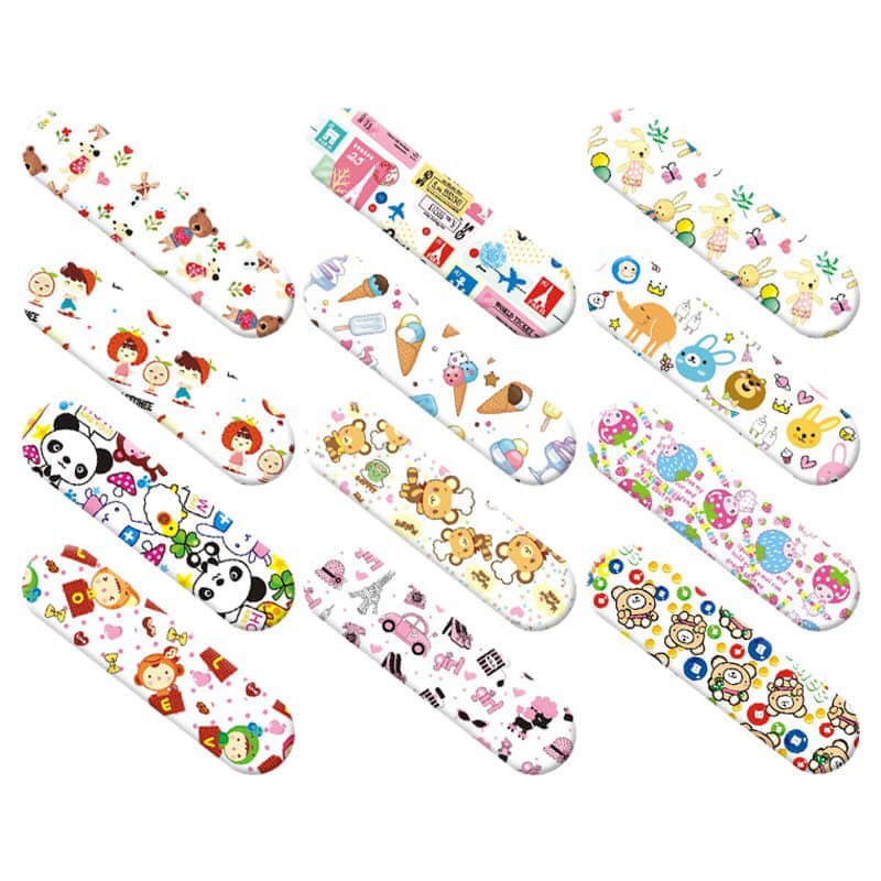 Hộp 120 miếng dán vết thương in hình cute | Hộp urgo