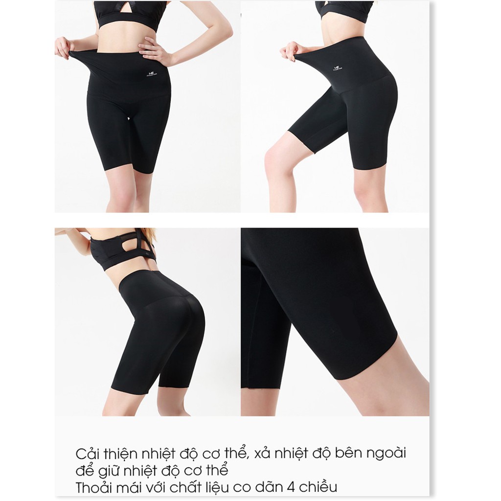 Quần giảm mỡ bụng ra mồ hôi, Quần legging ngố tan mỡ | Shop Vũ Hạnh