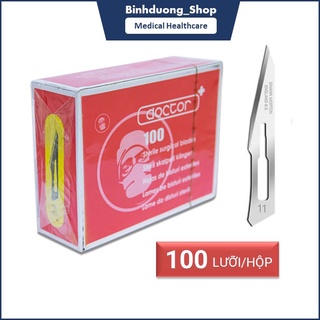 Dao mổ y tế Doctor số 11 lấy mụn hộp 100 lưỡi dao