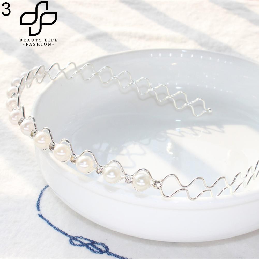 Băng đô cài tóc đính ngọc trai