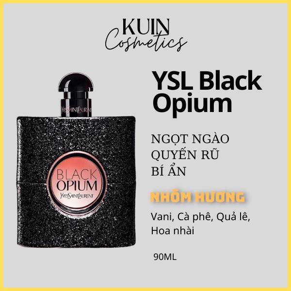 Nước Hoa Nữ YSL Black Opium Eau De Parfum 90ml- Mùi hương bí ẩn quyến rũ và cực kỳ gợi cảm