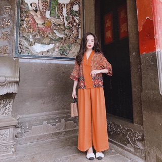 Bộ phật tử hoạ tiết thổ cẩm