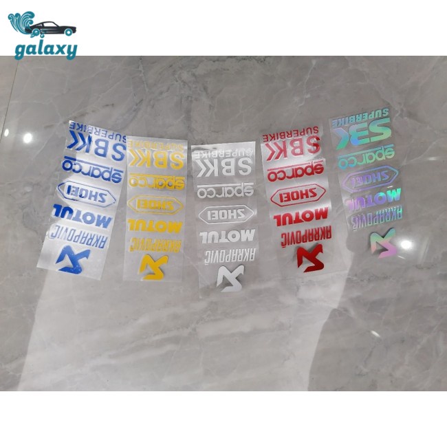Galaxy Miếng Dán Trang Trí Mũ Bảo Hiểm / Xe Máy / Xe Hơi Phản Quang Độc Đáo