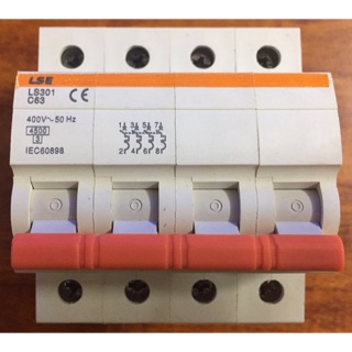 Cầu dao điện, cầu dao tự động dòng cb tép ls301-4p-63a