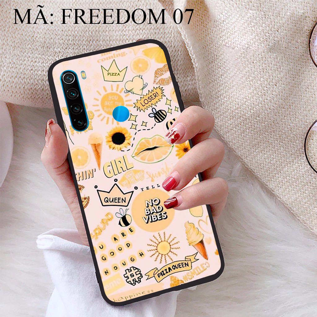 Ốp lưng Xiaomi Redmi Note 8 viền dẻo TPU BST Phong Cách Freedom