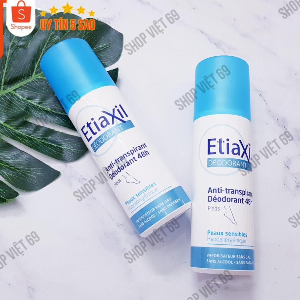 [Hàng Pháp] Xịt Khử Mùi Etiaxil (100ml) -Giảm Tiết Mồ Hôi, Khử Mùi Hôi Chân Triệt Để. Diệt Khuẩn Ngăn Mùi Hôi Tái Phát