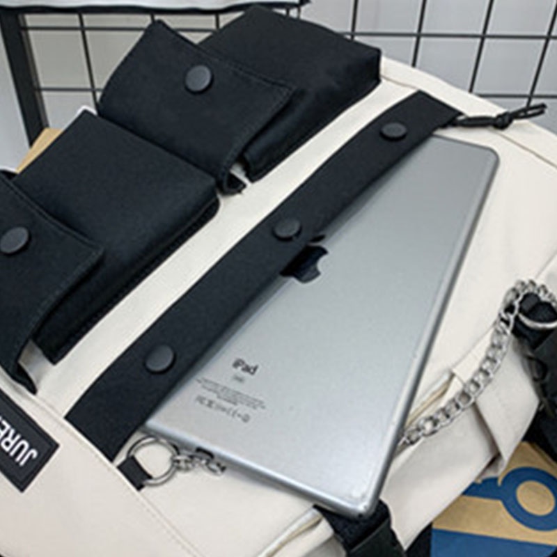 Ba Lô Đeo Vai Cỡ Lớn Màu Sắc Tương Phản Phong Cách Hàn Quốc Thời Trang Cho Nam