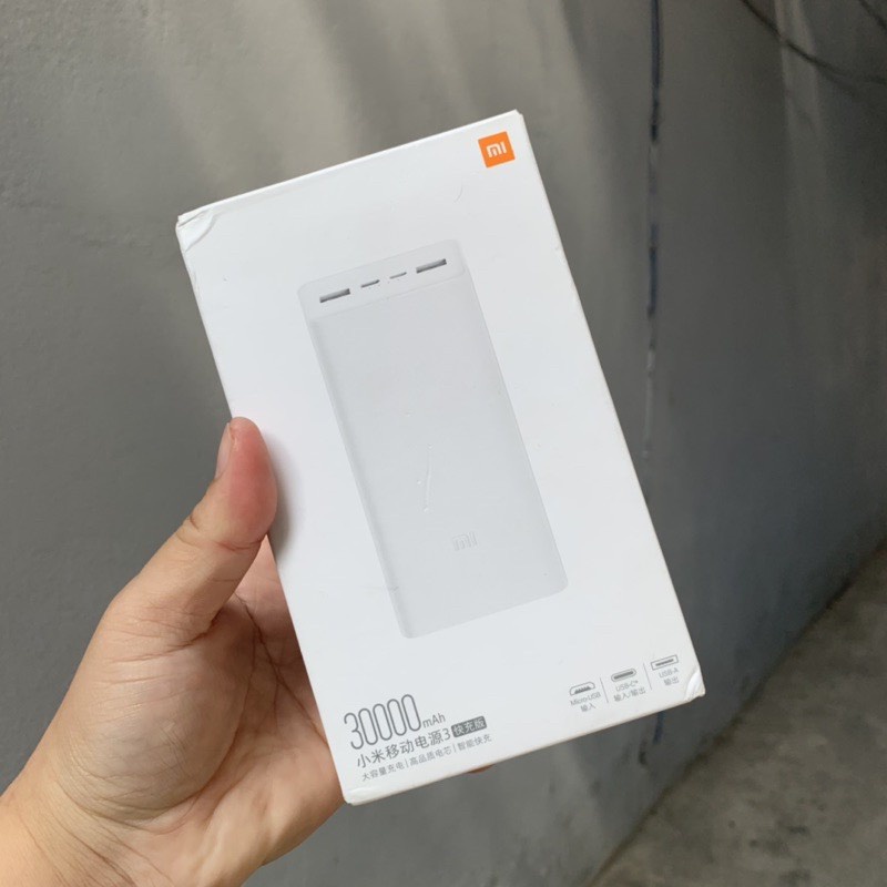 Pin sạc dự phòng 30000mAh Xiaomi,cổng type-c sạc 2 chiều 18w
