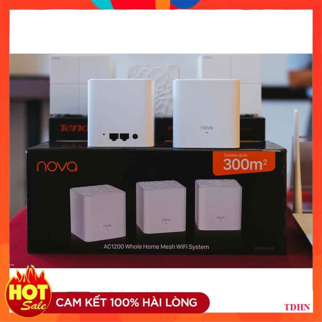 [Hãng] Bộ 2 sản phẩm phát Wifi Tenda Nova MW3 Phủ sóng wifi lên tới 200m2