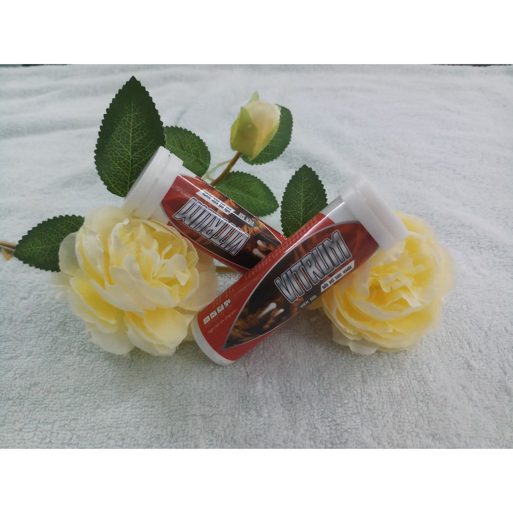 Viên sủi khỏe bổ sung vitamin C, dùng 1 viên mỗi ngày, vittrum, tuýp 10 viên