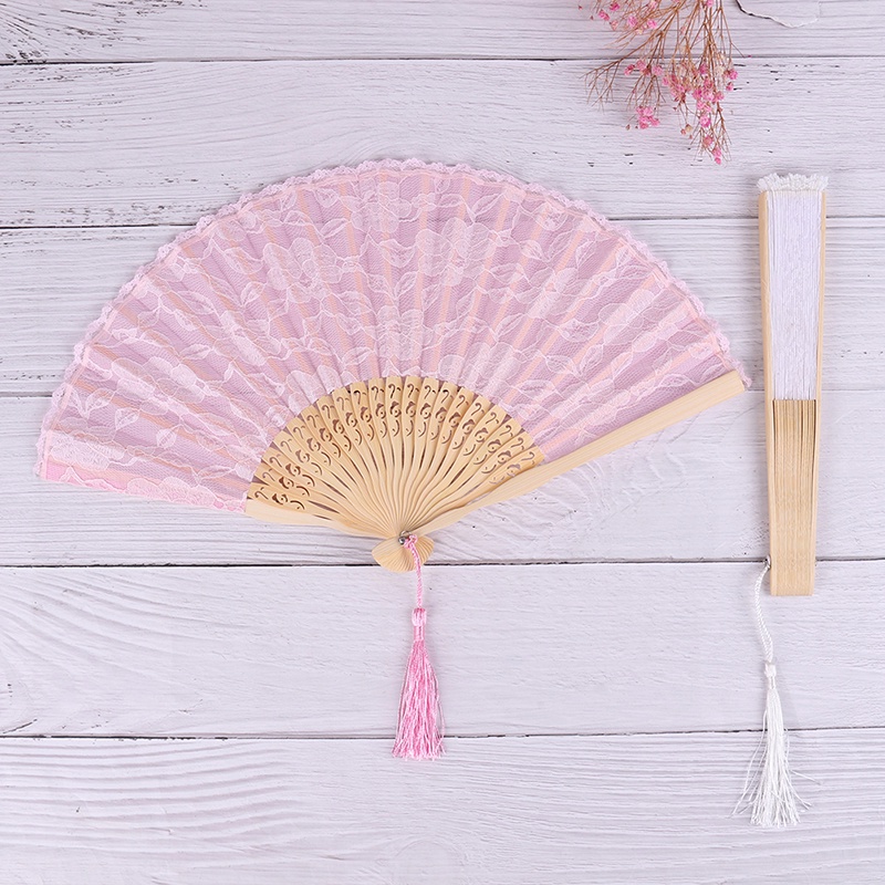 [extremewellgen 0609] Spanish Victorian Hand Fan Party Favor Fancy Dress Folding Lace Pocket Fan Gift