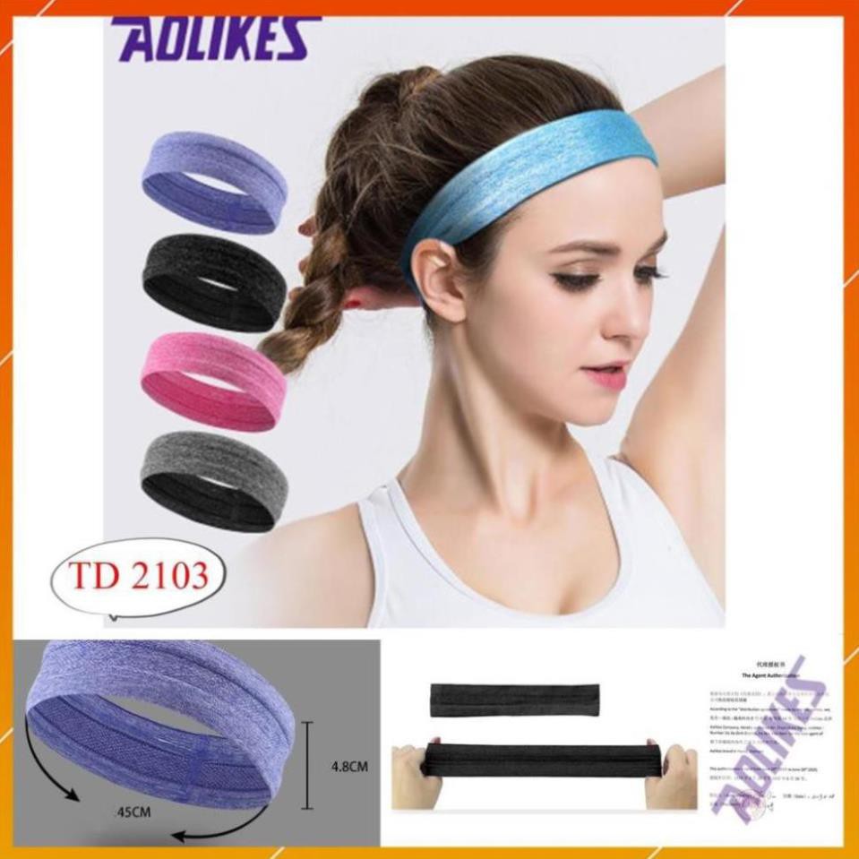 Băng cổ cổ tay - Băng trán thấm mồ hôi AOLIKES TD 2108 - 2103 - 0235 - 0230 (1 cái) chính hãng