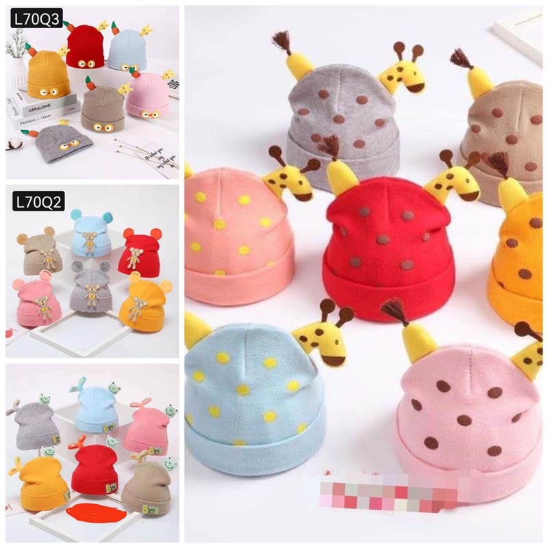 Mũ len hoạt hình cho bé (0-3 tuổi)