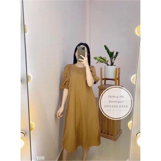Váy suông tay bồng tiểu thư s192 hh02