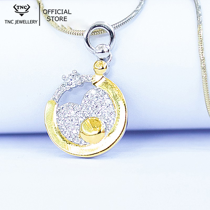 Dây chuyền bạc đẹp xi vàng sang trọng cho nữ - Trang sức TNC Jewellery