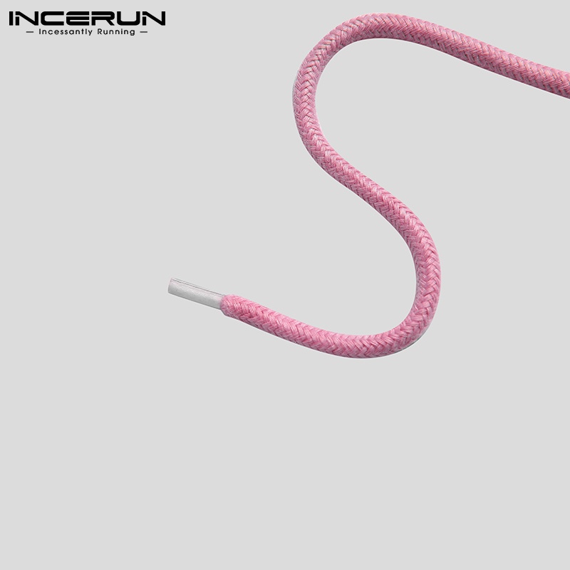 Áo INCERUN ngắn tay xuyên thấu màu đen phối dây rút thời trang cho nam