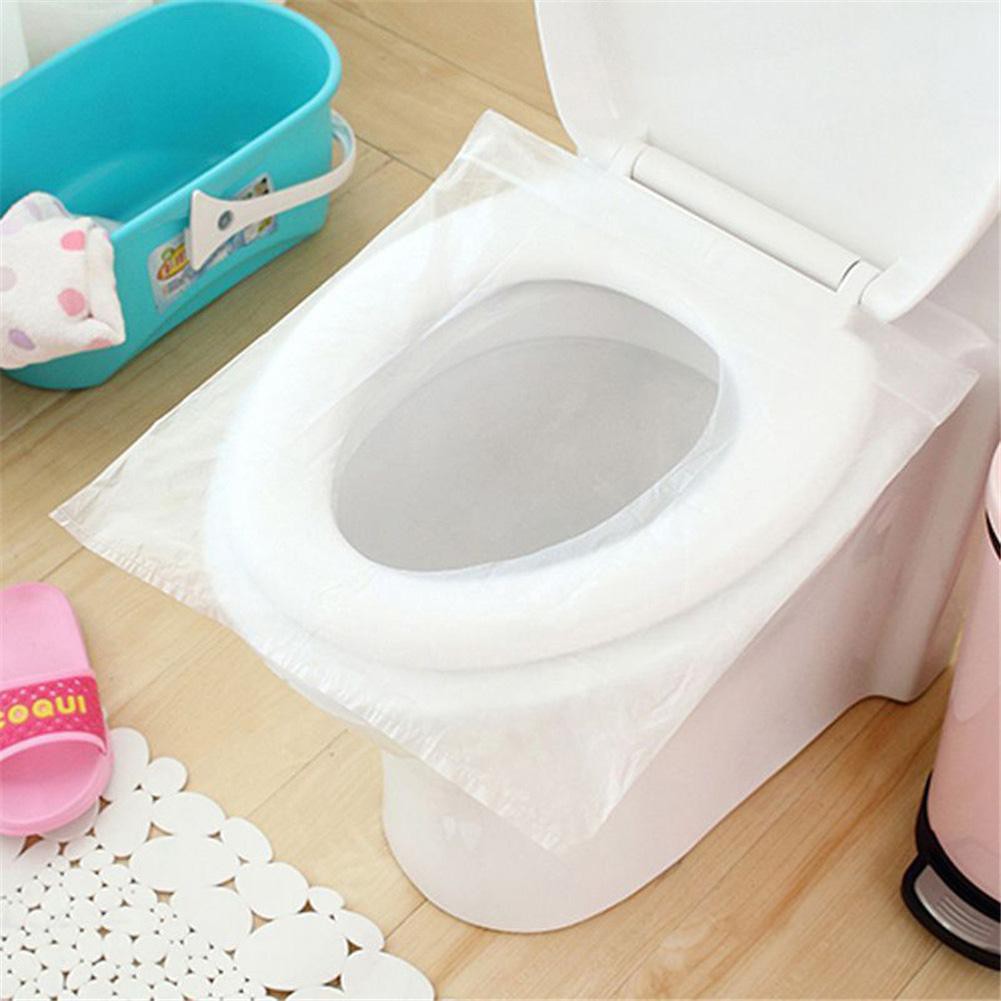 50 cái dùng một lần Nhà vệ sinh Ghế an toàn Du lịch Phòng tắm Giấy vệ sinh Pad