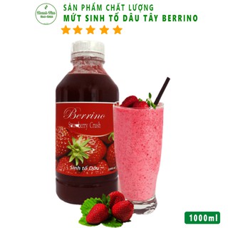 Mứt Sinh Tố Dâu Tây Berrino (1000ml) Nguyên Chất Vị Ngon Tuyệt Hảo - ThanhTamFood